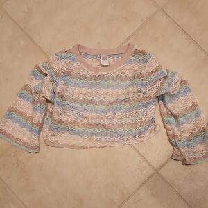 Wild Fable Pastel Lace Top Size Womens Medium